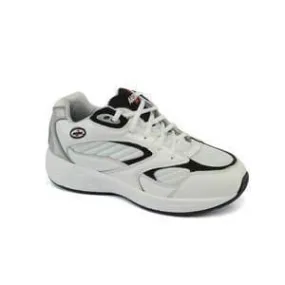Answer2 554-3 White/Navy - Men's Athletic Walking Shoes with Laces