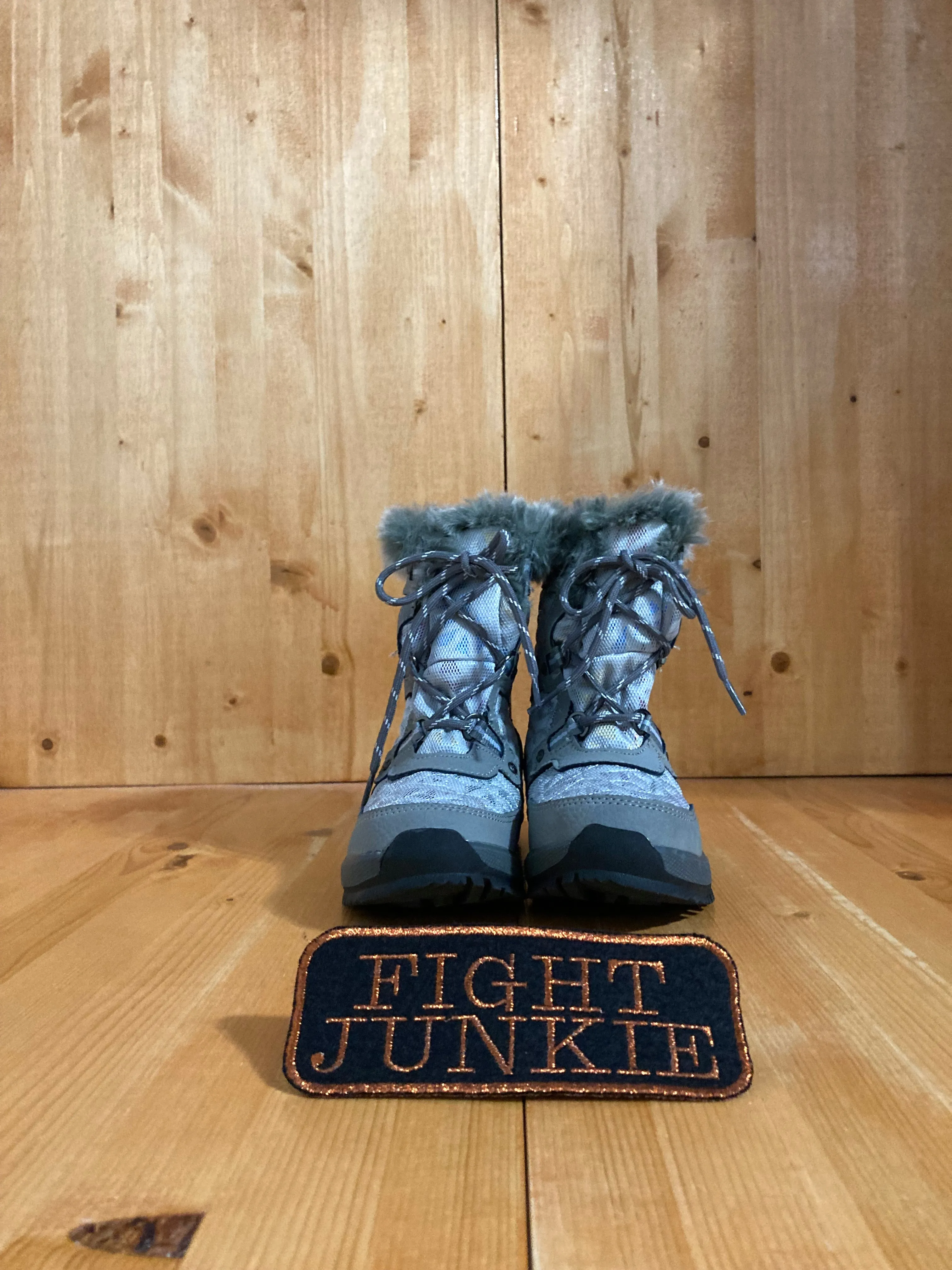 BEARPAW MARINA Youth Size 2 Waterproof Snow Boots Gray