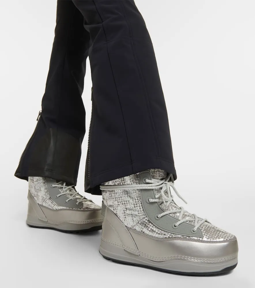 Bogner Verbier metallic faux leather snow boots