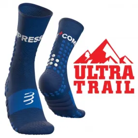COMPRESSPORT ULTRA TRAIL SOCKS - BLUE MELANGE