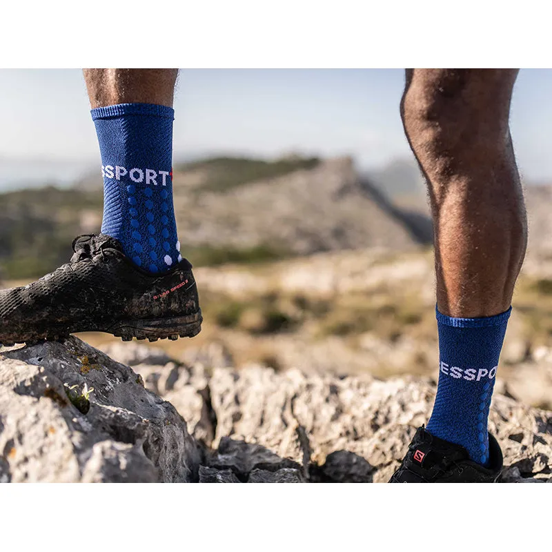 COMPRESSPORT ULTRA TRAIL SOCKS - BLUE MELANGE