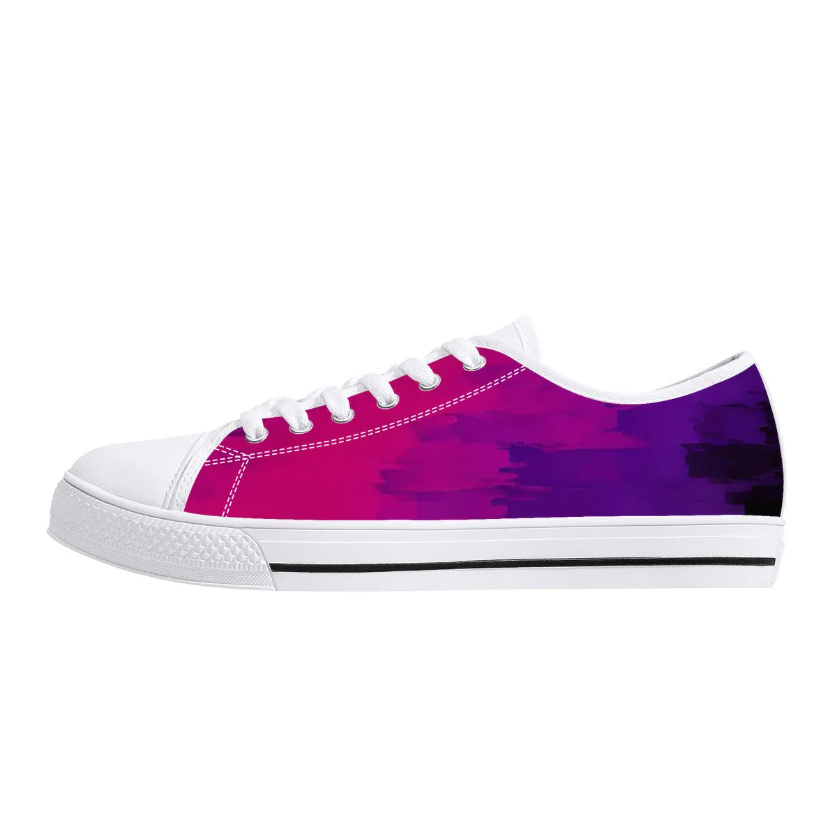 D24 Rubber Outsoles Low-Top Canvas Shoes - White