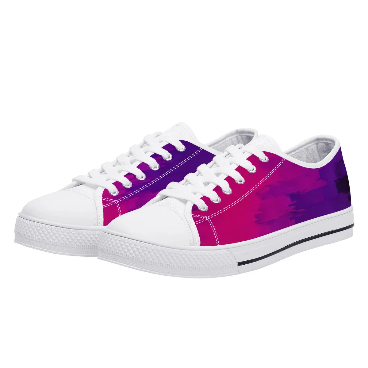 D24 Rubber Outsoles Low-Top Canvas Shoes - White