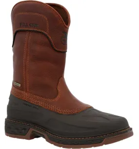 Georgia Boot Men's Carbo-Tec LT Ranch 11in Pull on Brown Black
