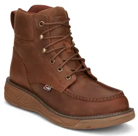 Justin Men's Rush 6 Inch Mocc Toe Wedge WP