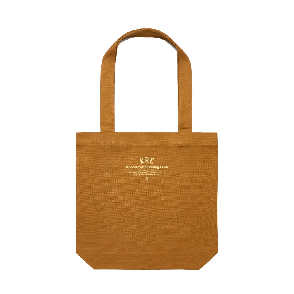 KRC CANVAS CARRIE TOTE IN CAMEL