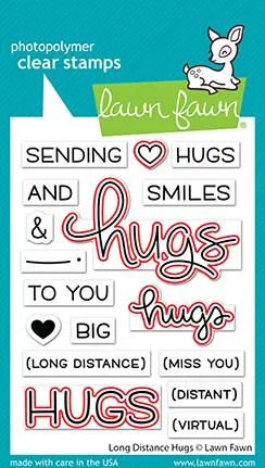 LAWN FAWN: Long Distance Hugs | Lawn Cuts Die