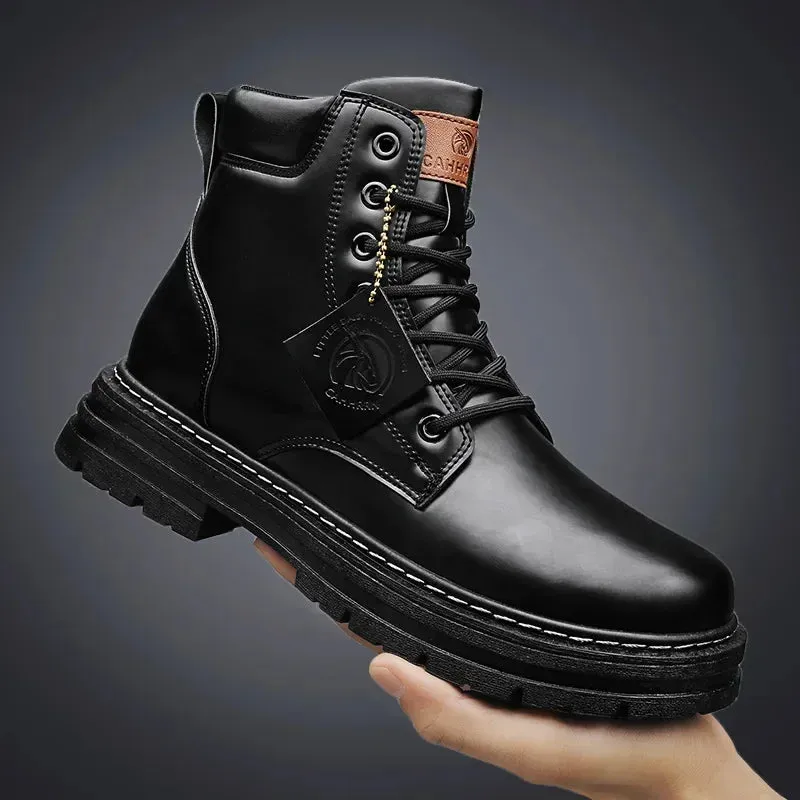 Men High Top Military Boots