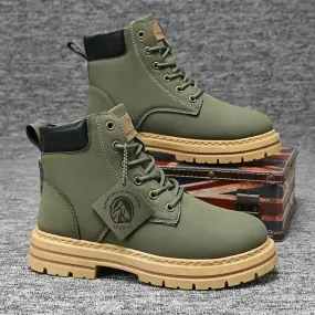 Men High Top Military Boots
