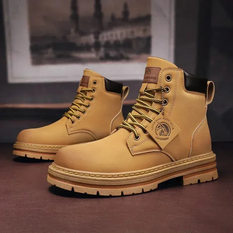 Men High Top Military Boots