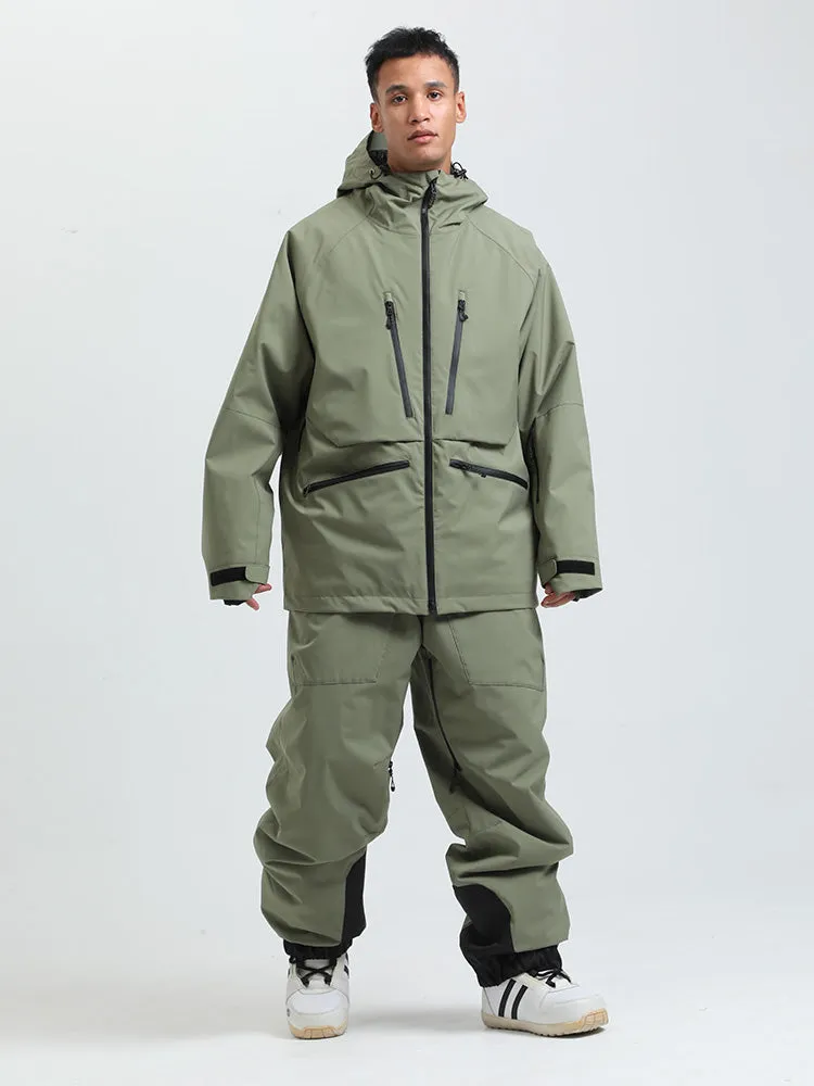 Men's Gsou Snow Durable Mountain Pro All Function Cargo Snow Suit