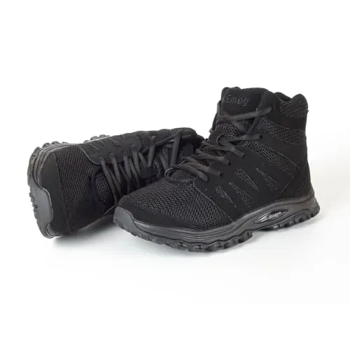 Mt. Emey 9315 Black - Women's Mesh Walking 5" Boots Black Lace