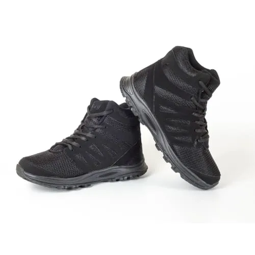 Mt. Emey 9315 Black - Women's Mesh Walking 5" Boots Black Lace