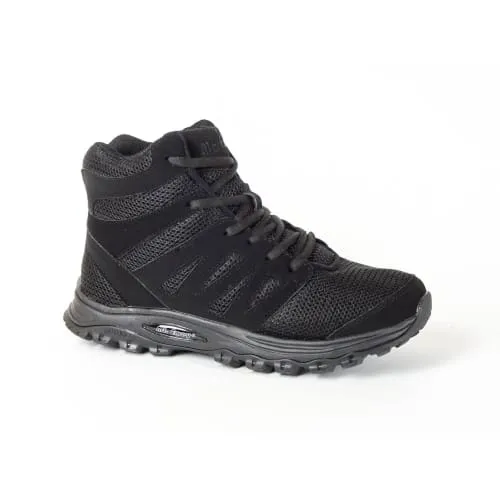 Mt. Emey 9315 Black - Women's Mesh Walking 5" Boots Black Lace