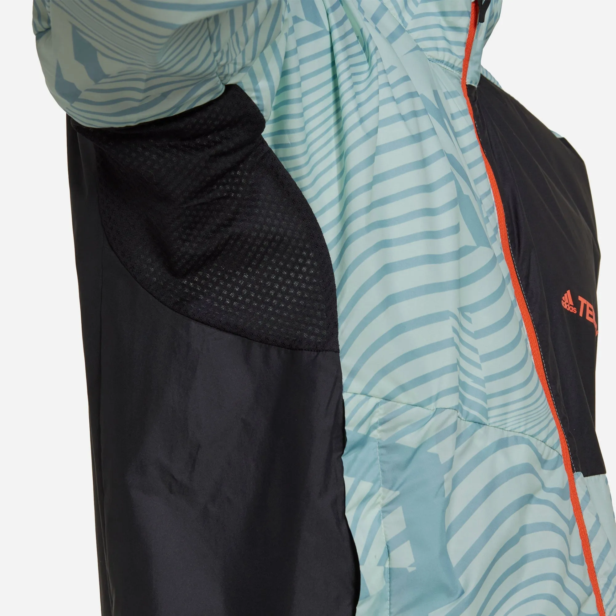 Áo Khoác Nam Adidas Terrex Trail Running Printed - Xanh Dương