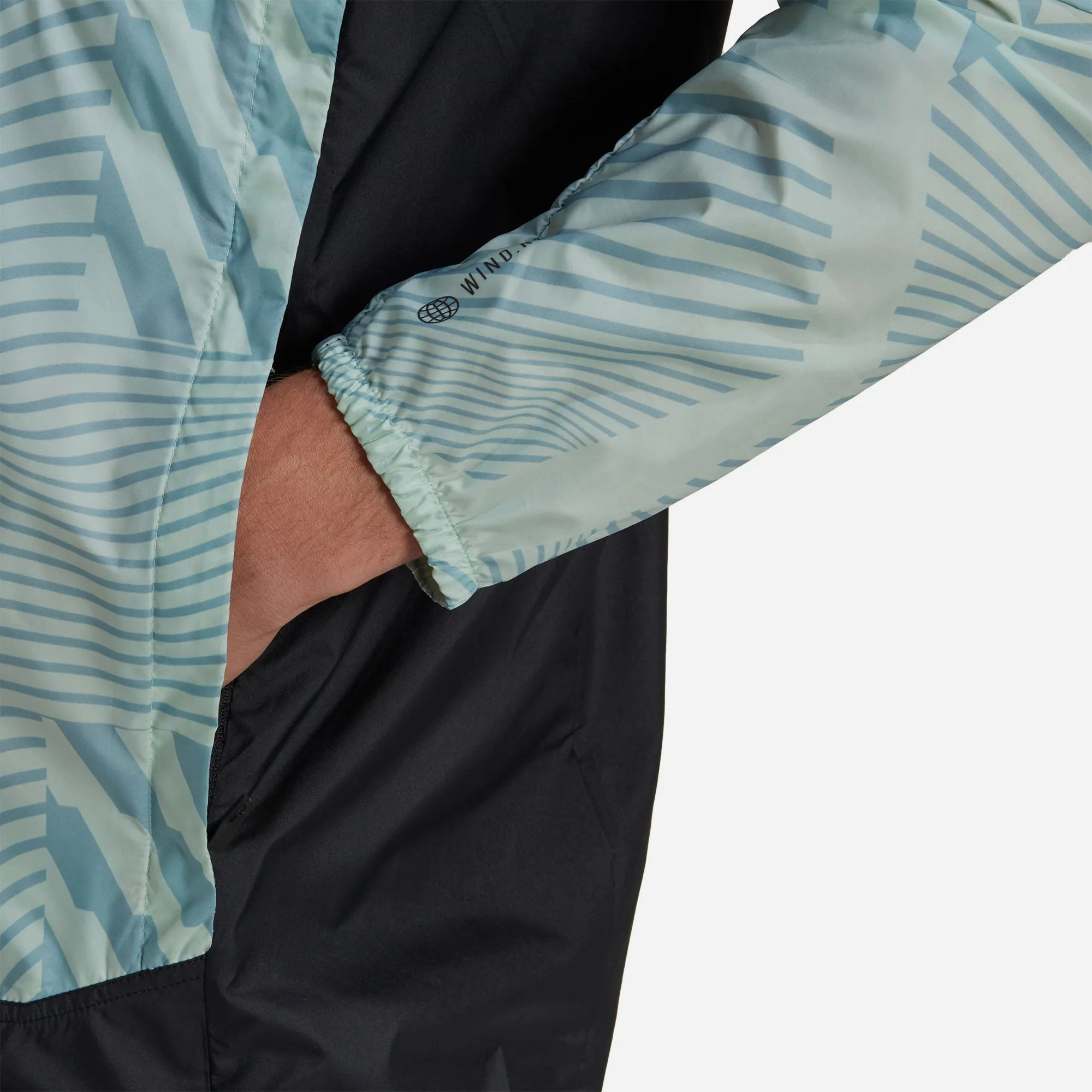Áo Khoác Nam Adidas Terrex Trail Running Printed - Xanh Dương
