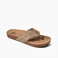 REEF WOMENS CUSHION STRAND SANDAL (CHOCOLATE)
