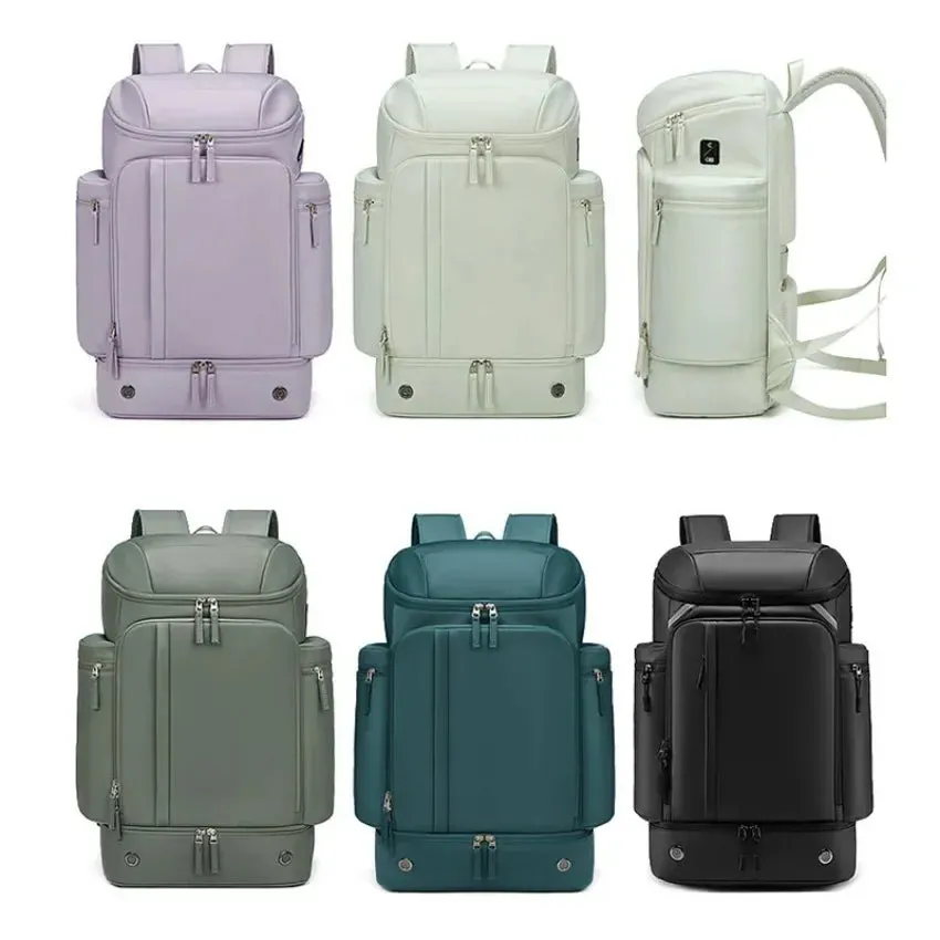 UAKISS  -  Large Travel Backpack Multifunction Women Outdoor Trekking Waterproof Bags Men's Business Lightweight Backpack With Shoes Pocket