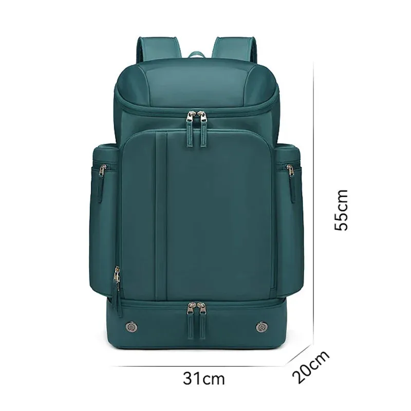 UAKISS  -  Large Travel Backpack Multifunction Women Outdoor Trekking Waterproof Bags Men's Business Lightweight Backpack With Shoes Pocket