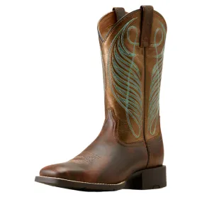 Women's Ariat Round Up Wide Square Toe Western Boot 10016317